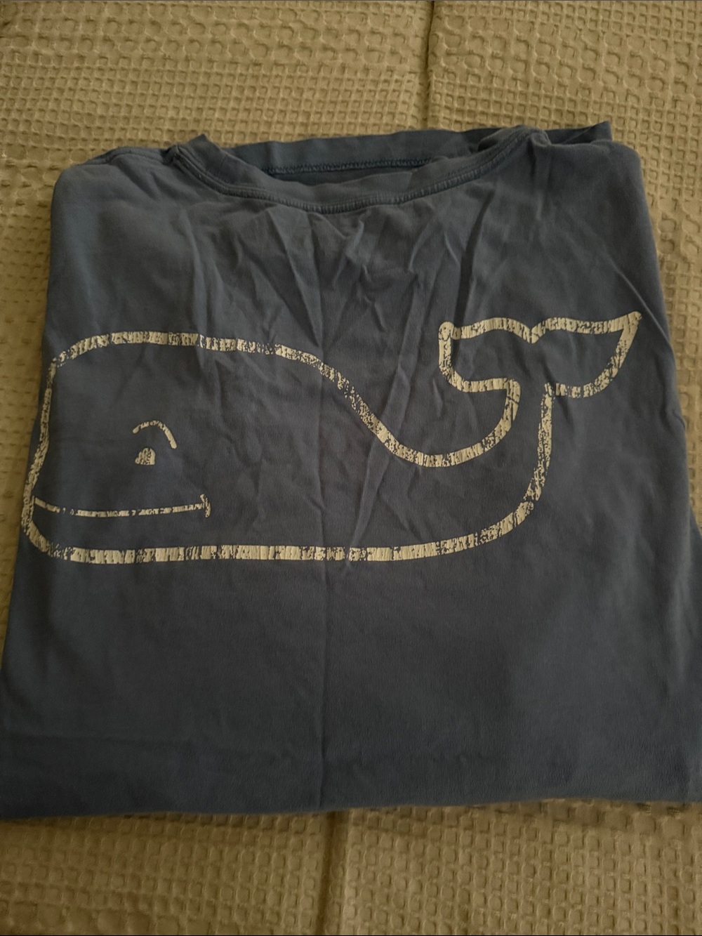 Vineyard Vines Navy Blue Long Sleeve T-Shirt with White Whale Logo